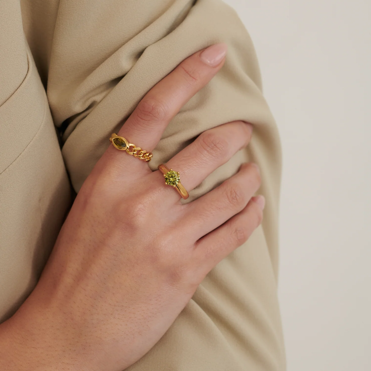 Dakota Ring - Olivine - Image 2