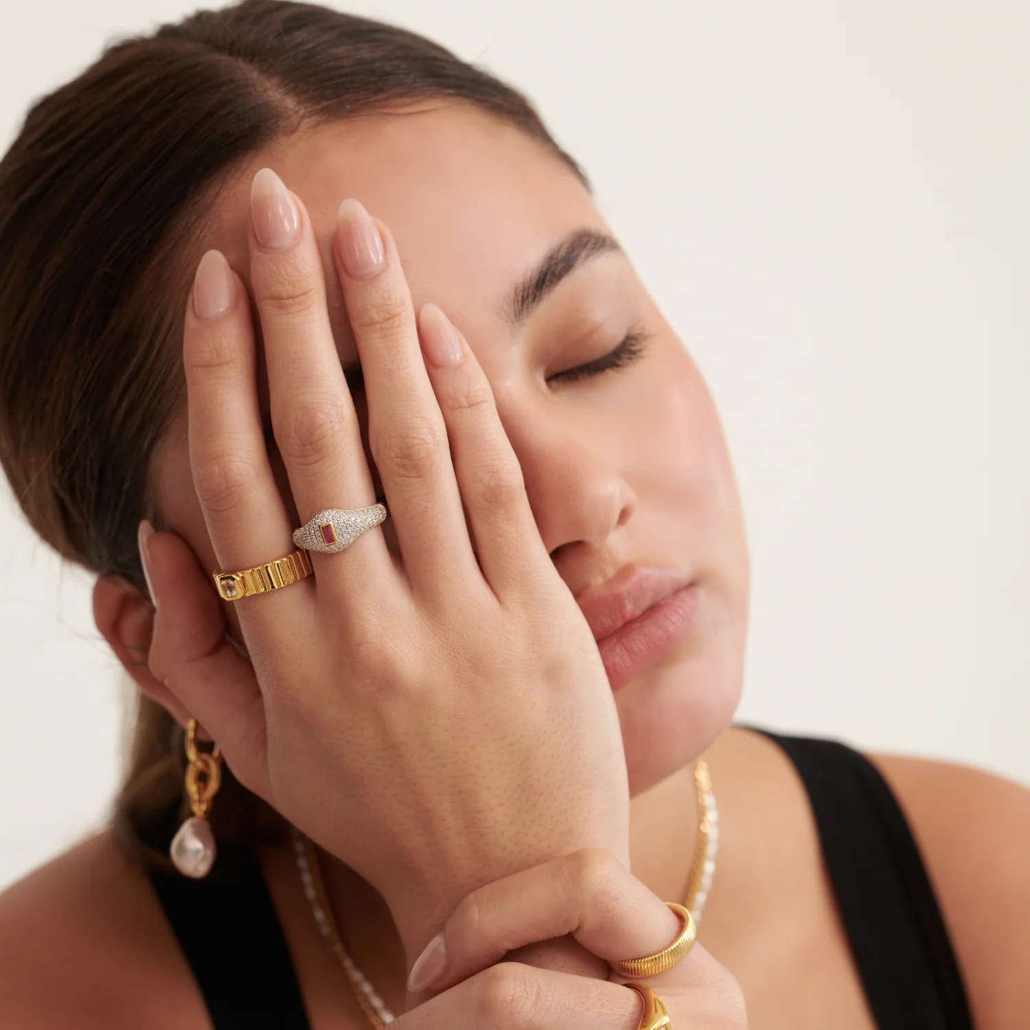 Harriet Ring - Pink - Image 2