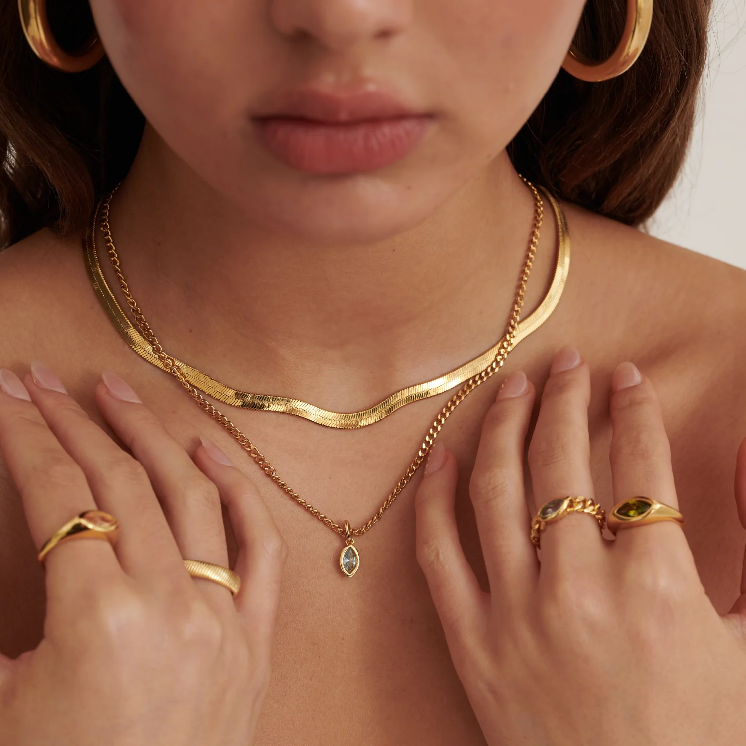 Kaia Necklace - Sky Blue - Image 2