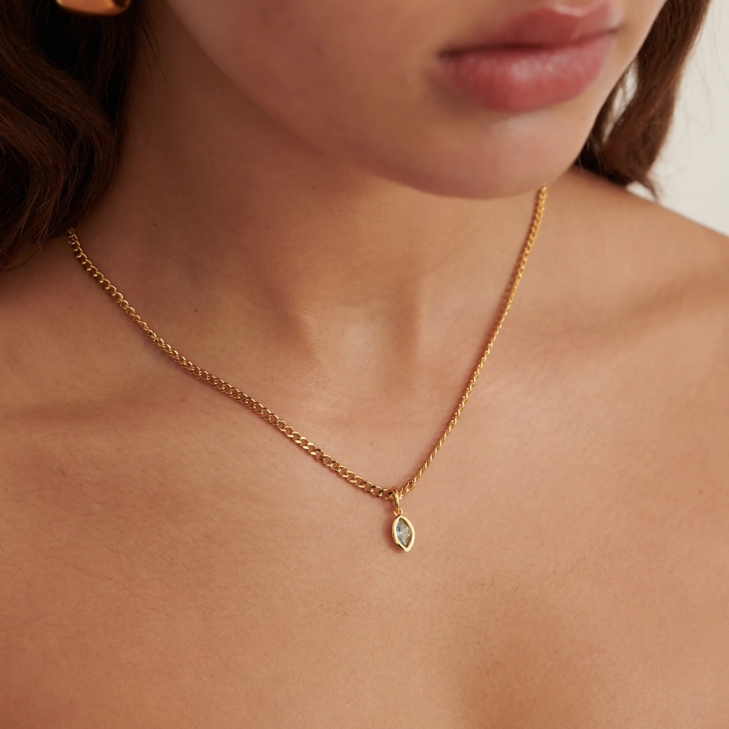 Kaia Necklace - Sky Blue - Image 3