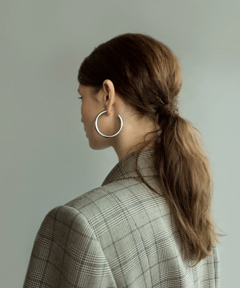 Kennedy Hoops - Silver (Matte Finish) - Image 3