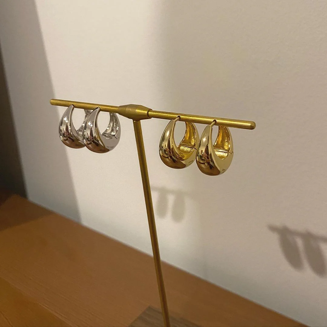 Macy Hoops - Gold - Image 6
