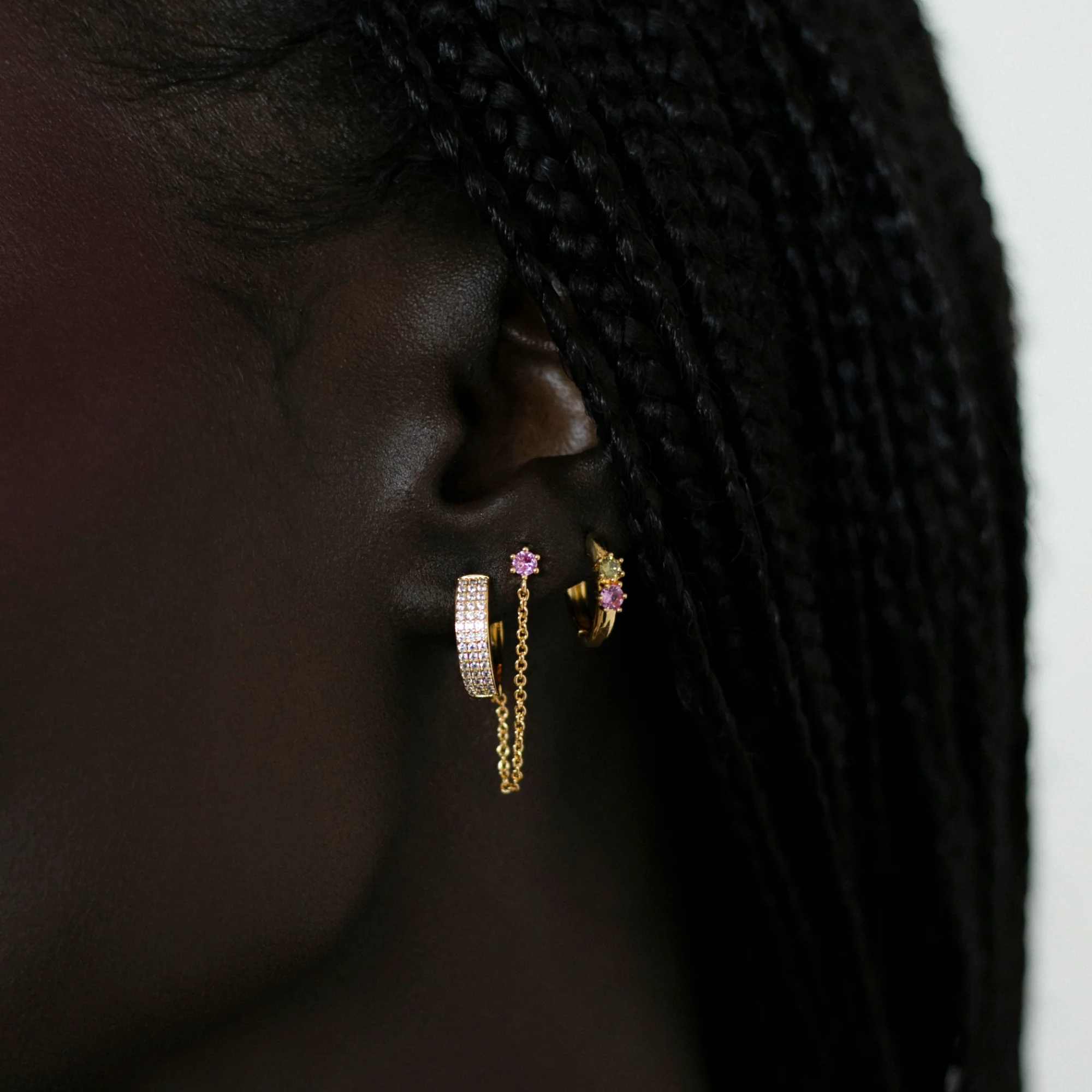 Maeve Earrings - Pink - Image 2