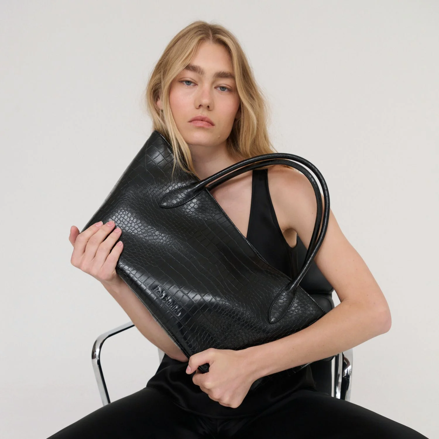 Marlow Tote - Croc Embossed - Image 6