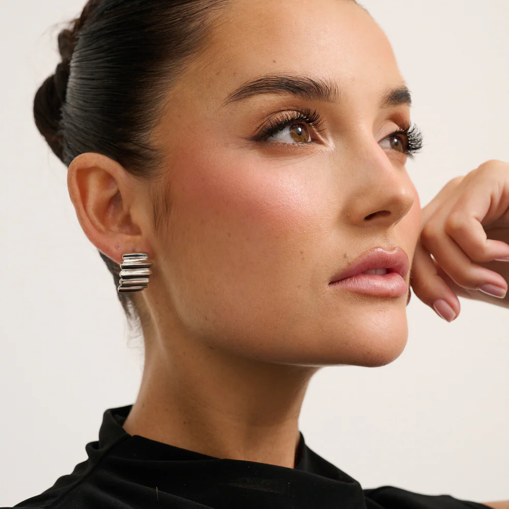 Mia Earrings - Silver - Image 3