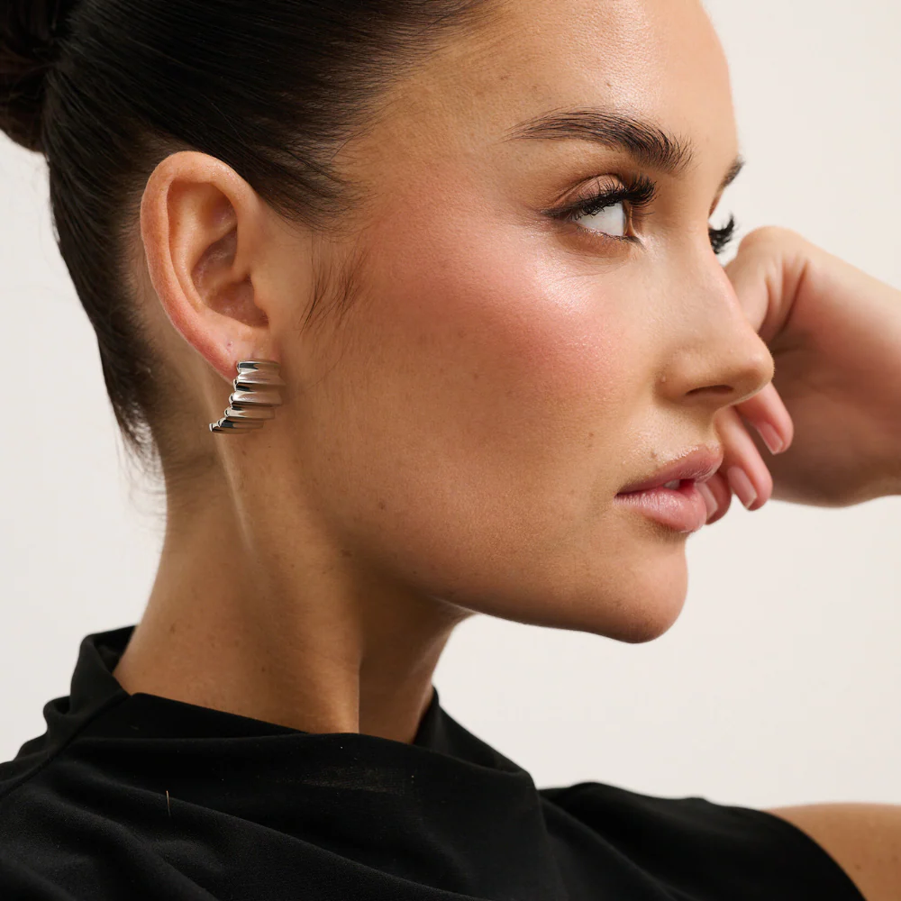 Mia Earrings - Silver - Image 4