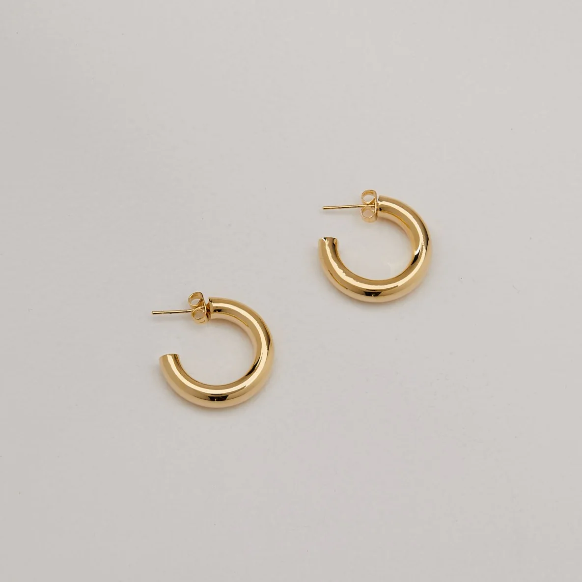 Mini Kennedy Hoops - Gold - Image 7