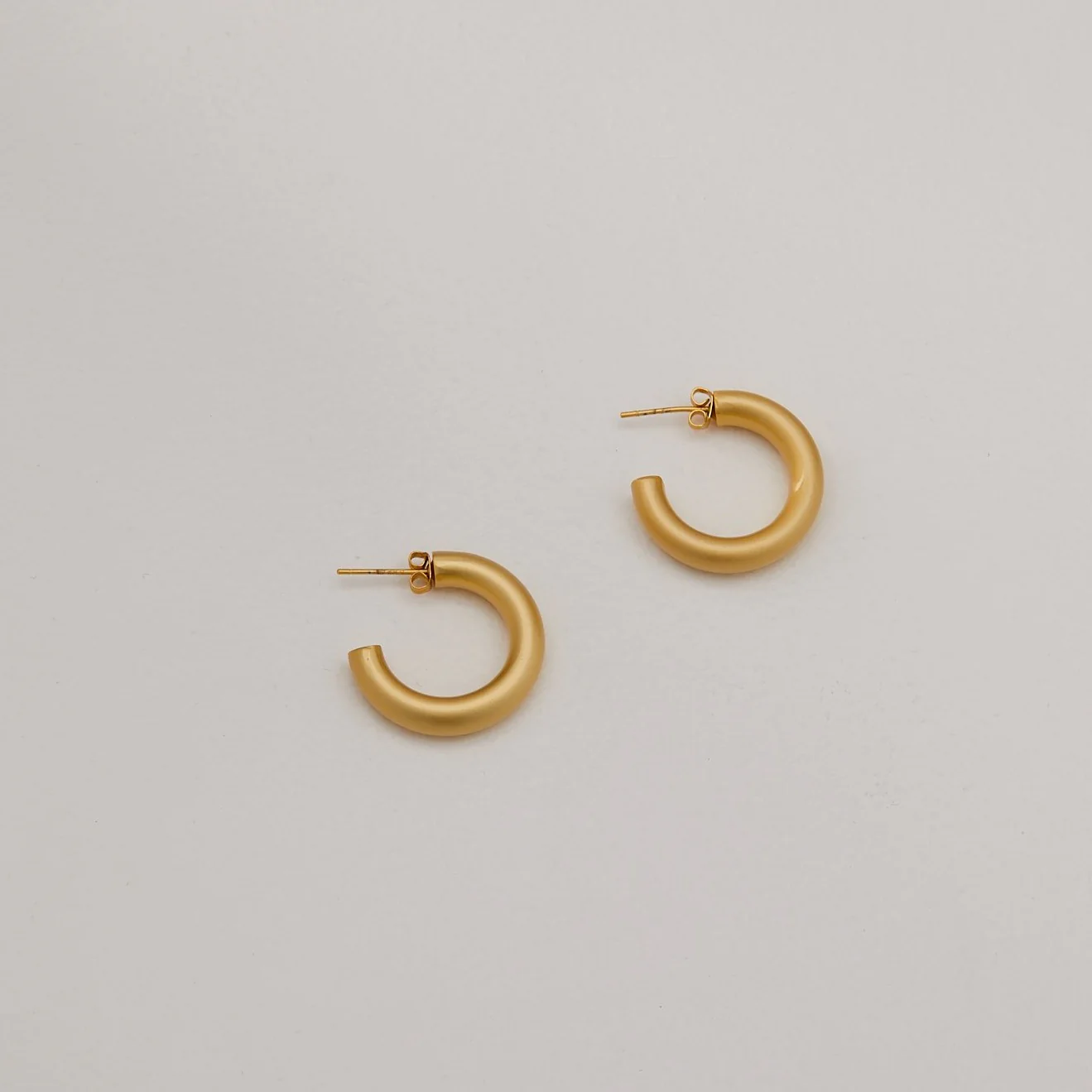 Mini Kennedy Hoops - Gold (Matte Finish) - Image 5