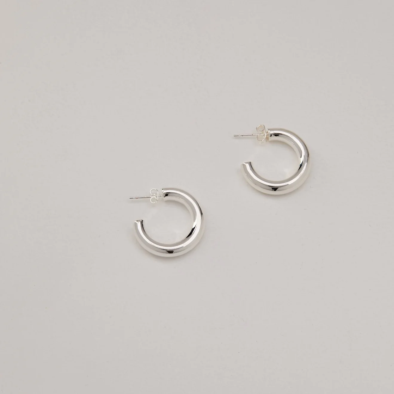 Mini Kennedy Hoops - Silver - Image 4