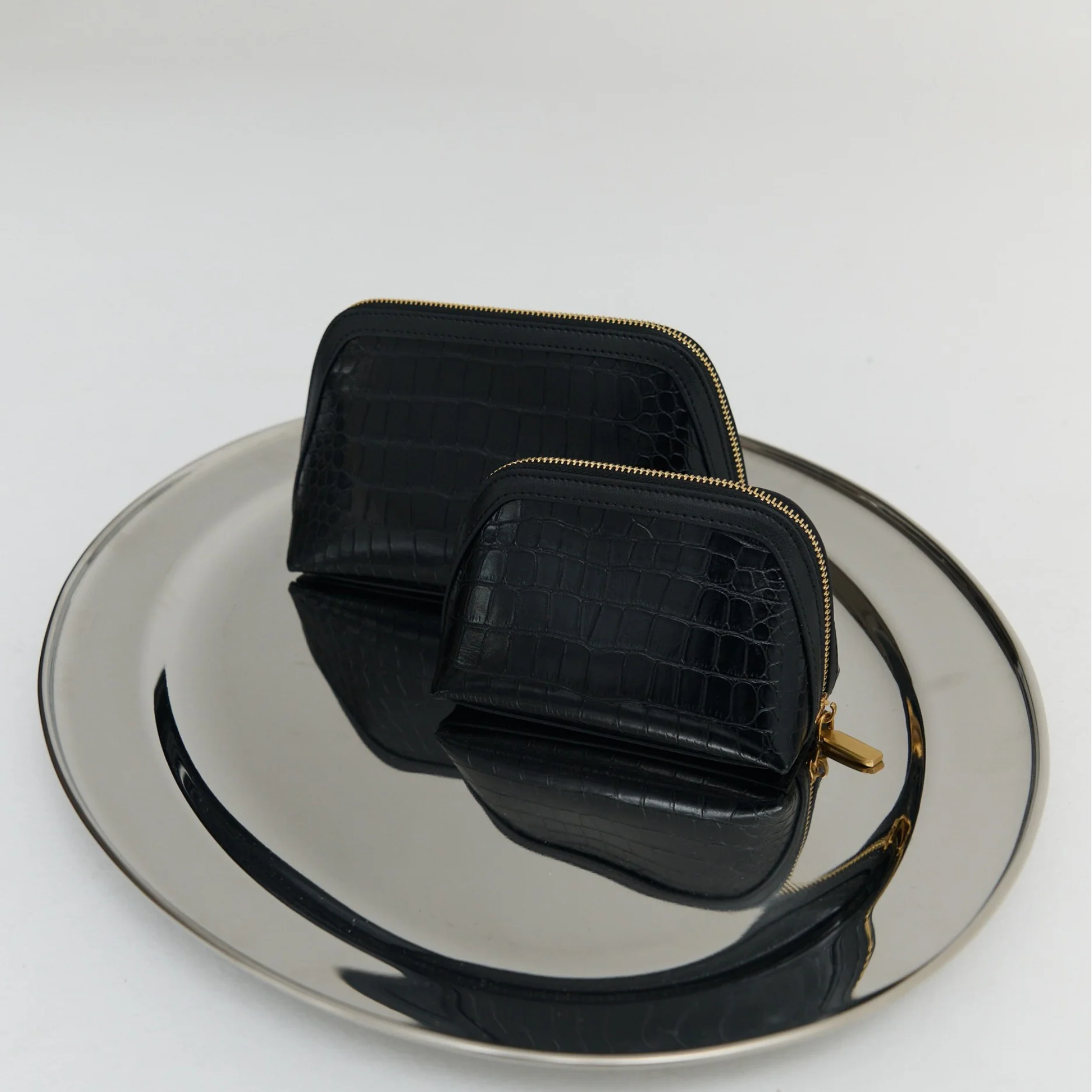 Ophelia Small Pouch - Croc Embossed - Image 3
