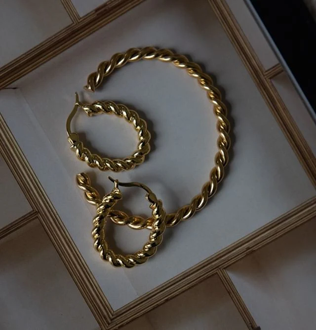Sofia Hoops - Gold - Image 4