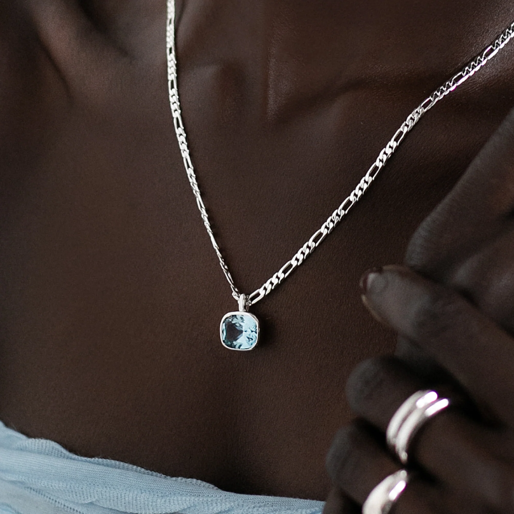 Zephyr Necklace - Blue - Image 2